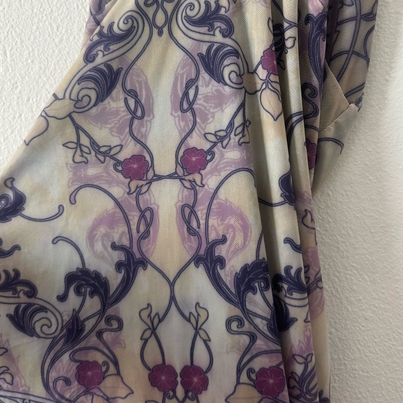 Silence + Noise Printed Plunging Mini Dress - Picture 9 of 9